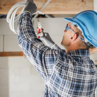 Decken Arbeiten im Rohbau